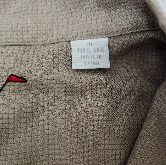 NEW Men's Bundle 2, 100% Silk Fore Golfwear Button-Up Shirts size XL - Picture 5 of 10